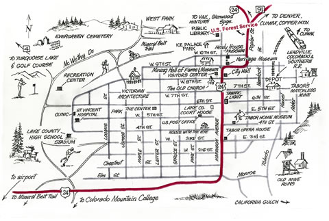 leadville colorado map